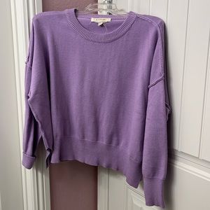 Lavender boxy cut sweater